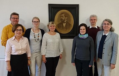Rolf Sommer, Elvira Malitte, Jenny Kurow, Simone Keller (Sekretariat), Ulrike Leffler, Jürgen Bruder, Karin Richter (v. l. n. r.)