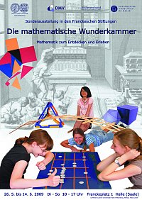 Plakat zur Ausstellung: Mathematische Wunderkammer 
